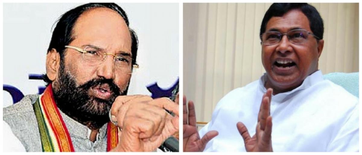 KCR berating Congress out of frustration