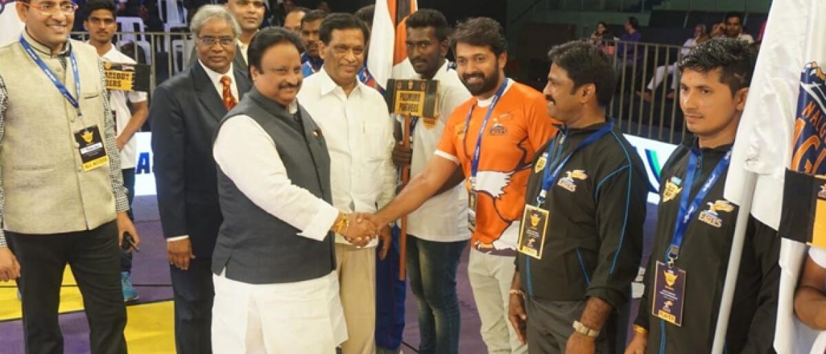 Telangana Primer Kabaddi League begins on a rollicking note