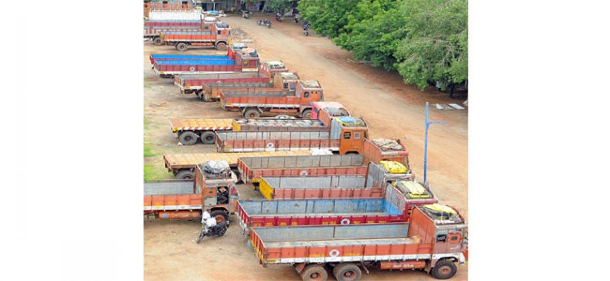 Truck operators continue strike on second day