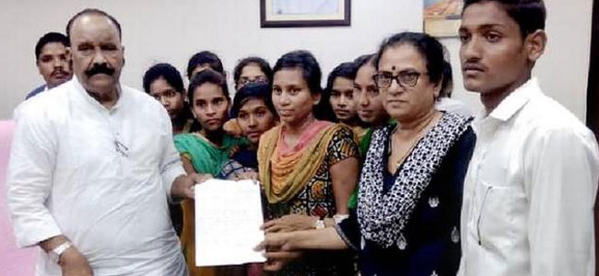 Nursing college students allege sexual harassment by TRS MP’s son