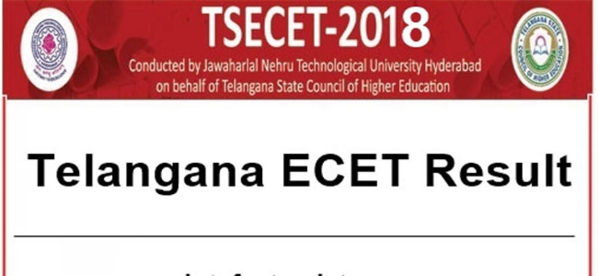 Telangana ECET Results 2018 to be released today at 4 pm