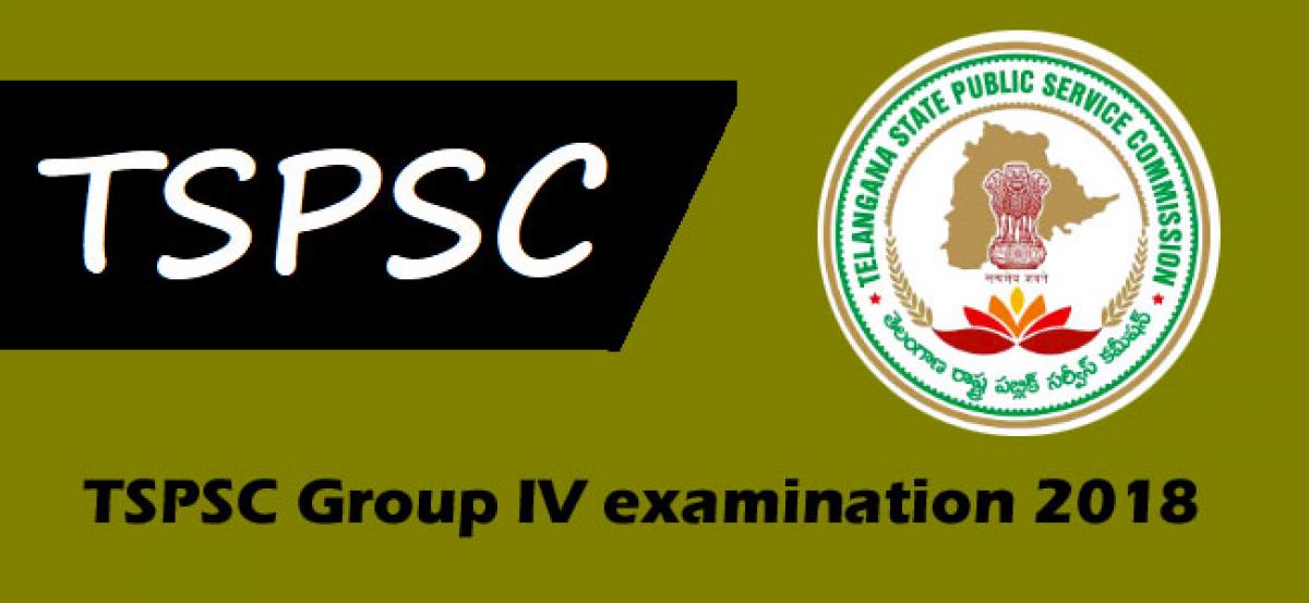 TSPSC Group IV examination 2018: Must follow instructions for candidates