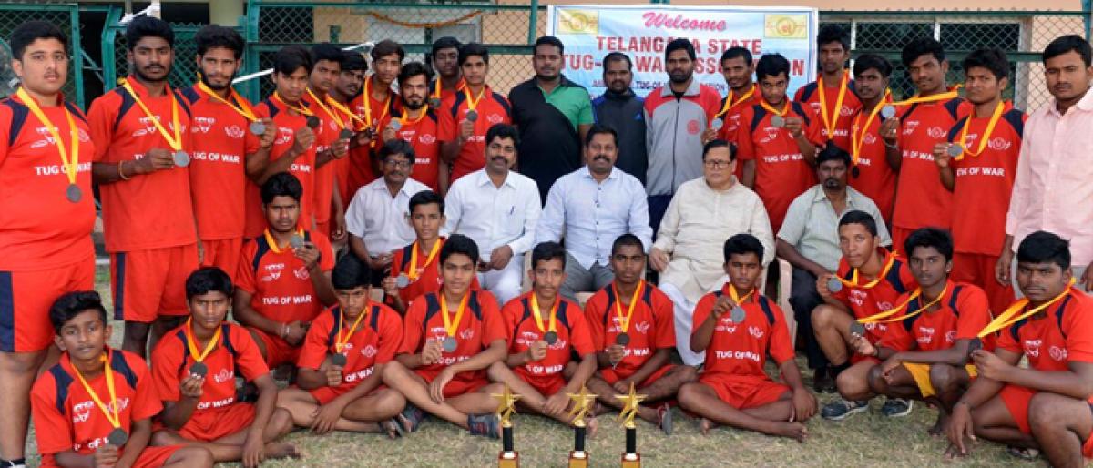 Bronze for Telangana in tug-of-war championship