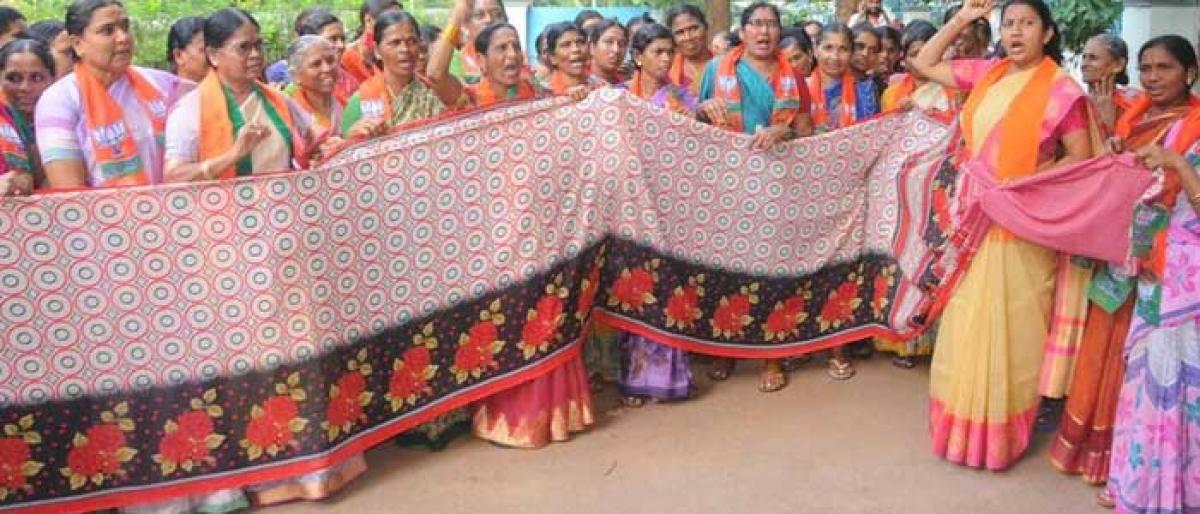 Probe into Bathukamma sarees distribution demanded