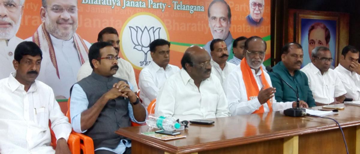 BJP will fight to end TRS-Majlis nexus: Laxman