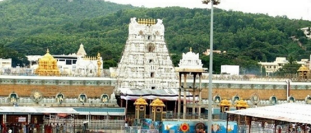 TTD metal ladder move at Balaji temple raises hackles of pandits