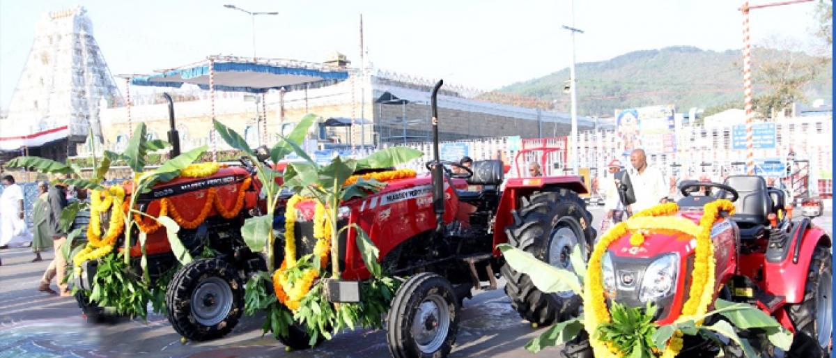 Tractor donated to TTD