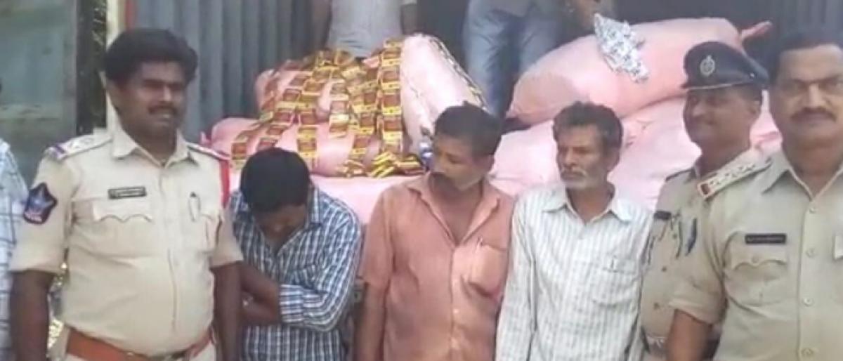 3 arrested, gutkha worth Rs 12.72 lakh seized in Tadepalligudem
