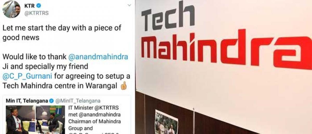 Tech Mahindra to set up its centre in Warangal