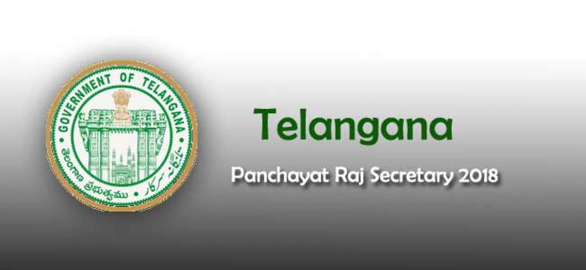 Telangana Panchayat Raj Secretary 2018: must follow instructions