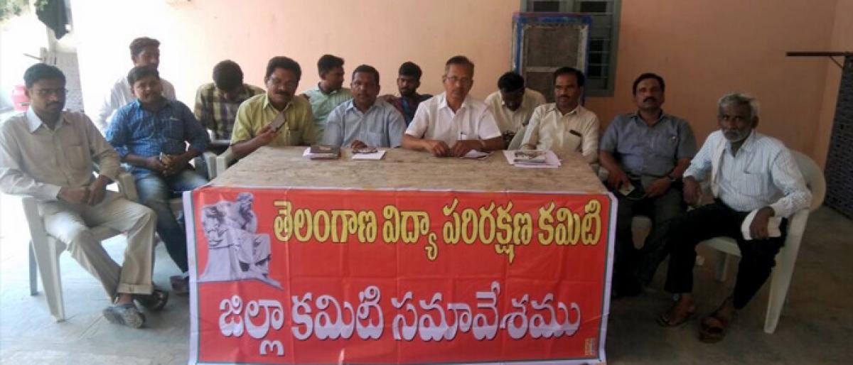 Telangana Save Education Committee urged for restoration of scrapped courses in govt colleges