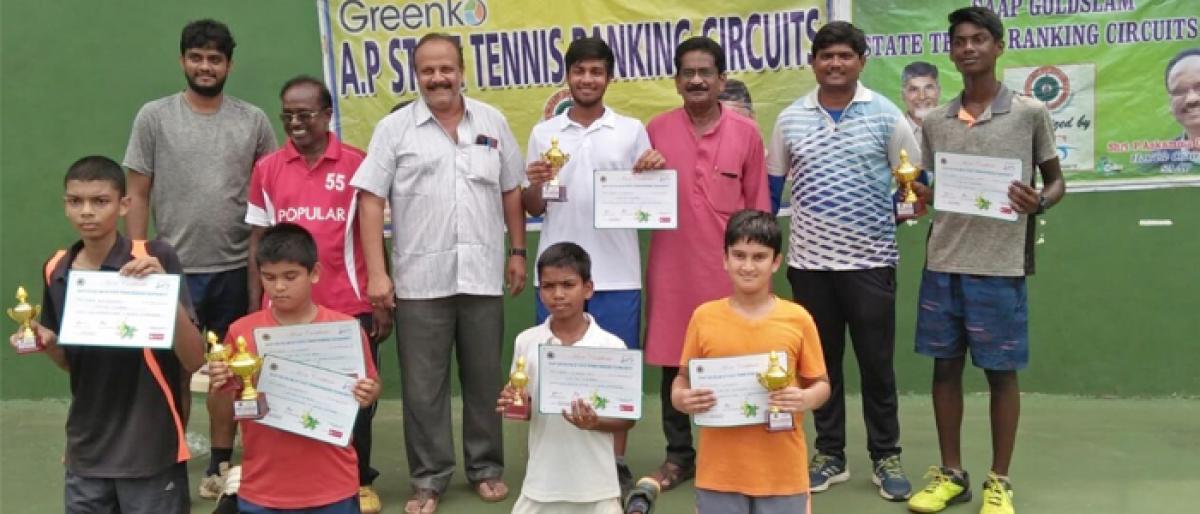 SAAP tennis tourney finals held in Vijayawada