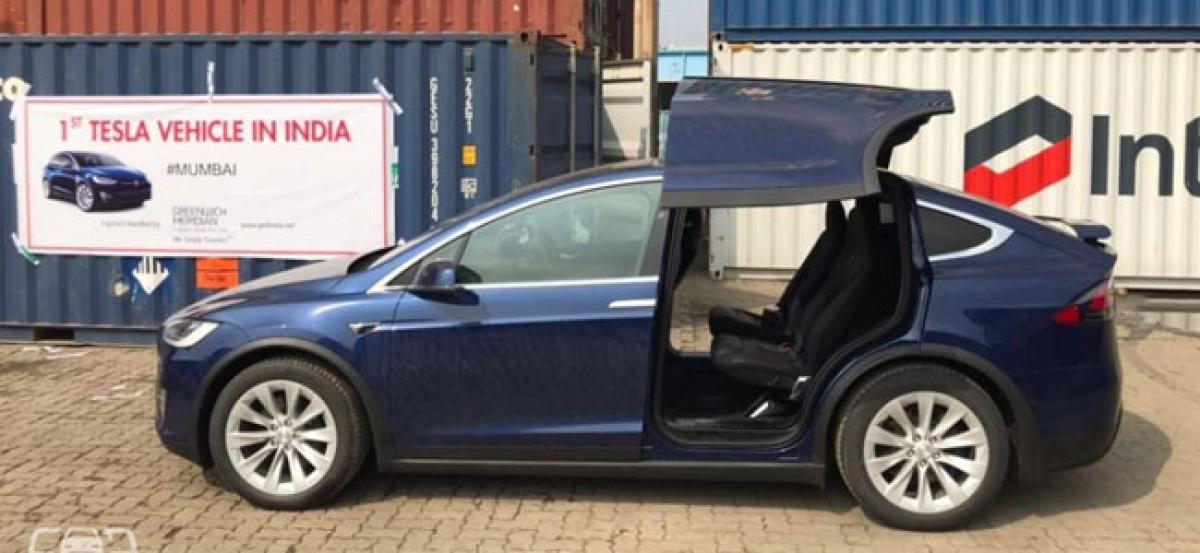 First-Ever Tesla Arrives In India