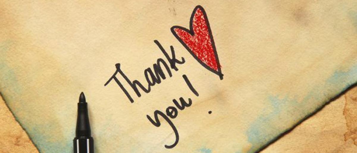 Simple Thank You notes can boost your emotional well-being