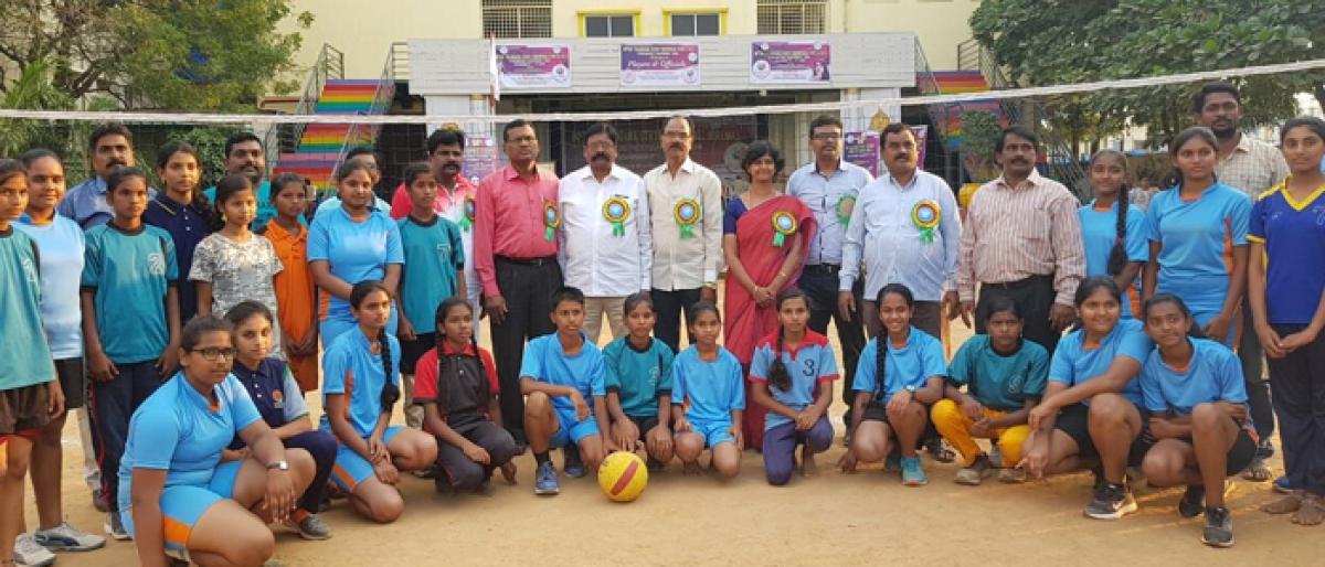 Throwball tournament organised