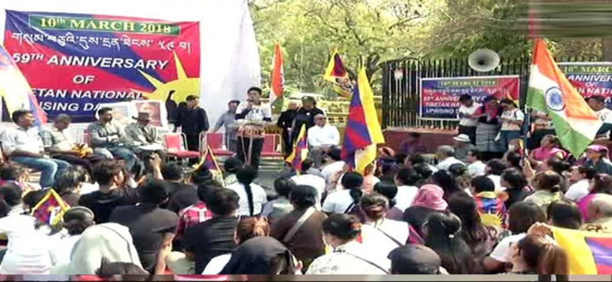 Tibetans-in-exile commemorate 1959 uprising in capital