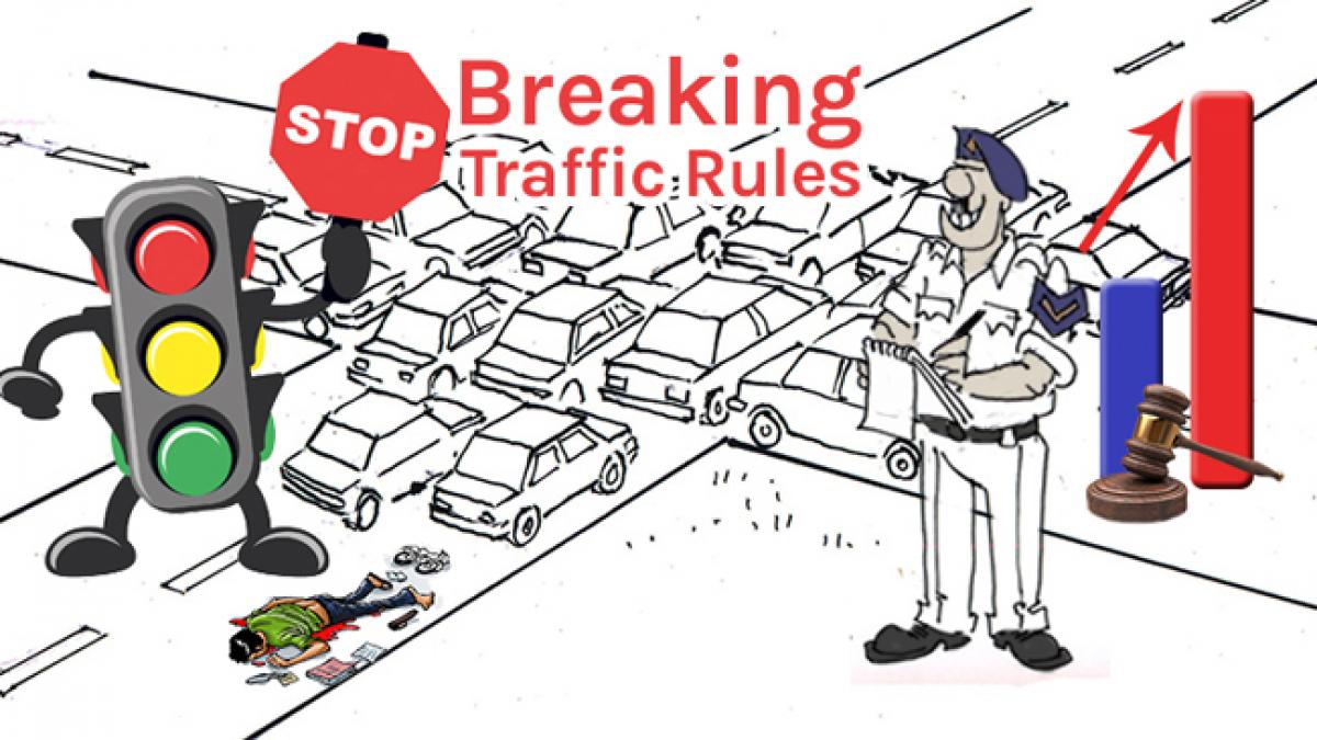 Traffic Rules PNG Picture, Traffic Safety Traffic Rules Blue Car White  Zebra Crossing, Traffic Light, Running Little Girl, Hand Drawn Cartoon PNG  Image For Free Download