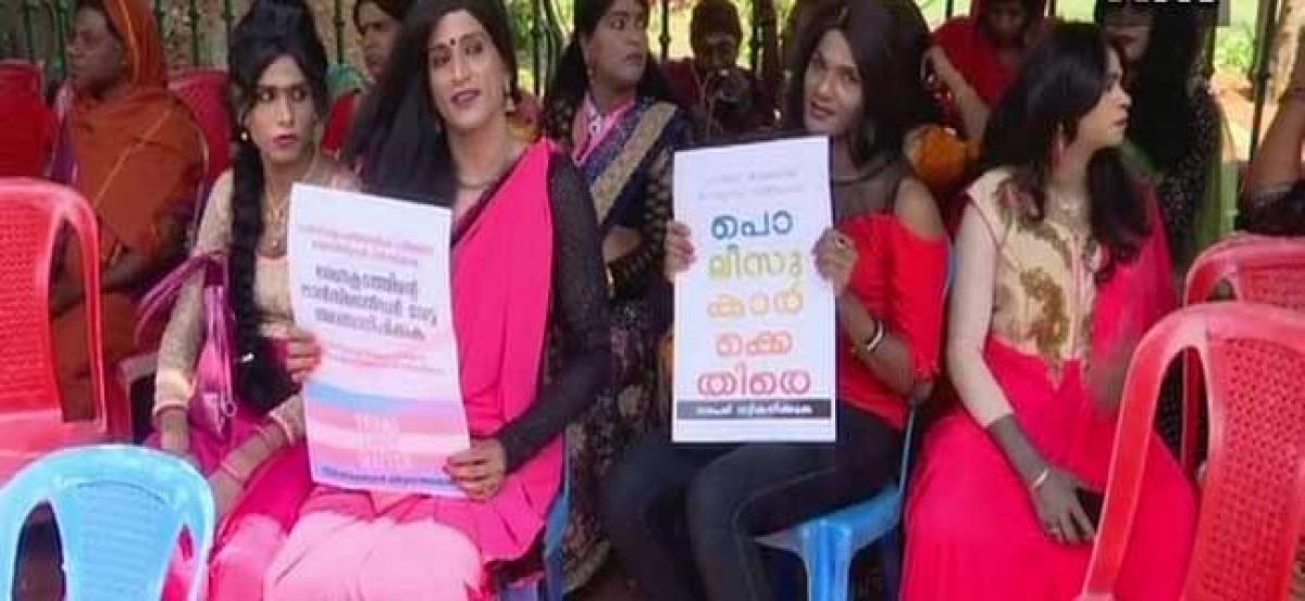 Kerala: Transgenders stage protest against ill-treatment by police