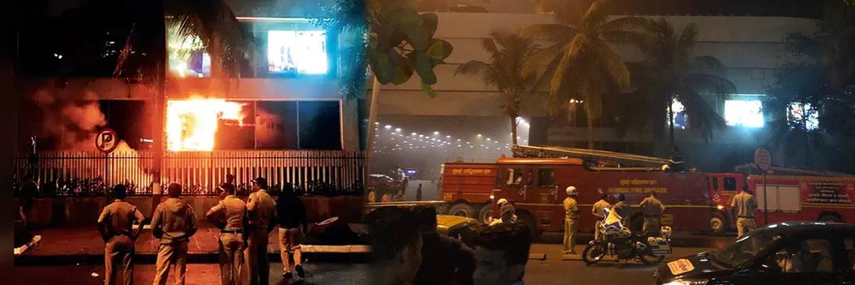 Fire breaks out at a luxury hotel in Mumbai