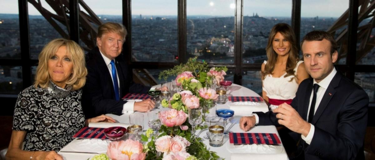 You’re in such good shape, Trump tells Brigitte Macron