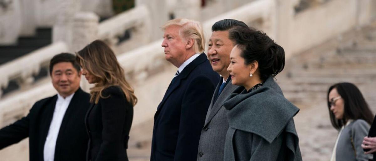 Trump in China, seeks Xi support over N Korea