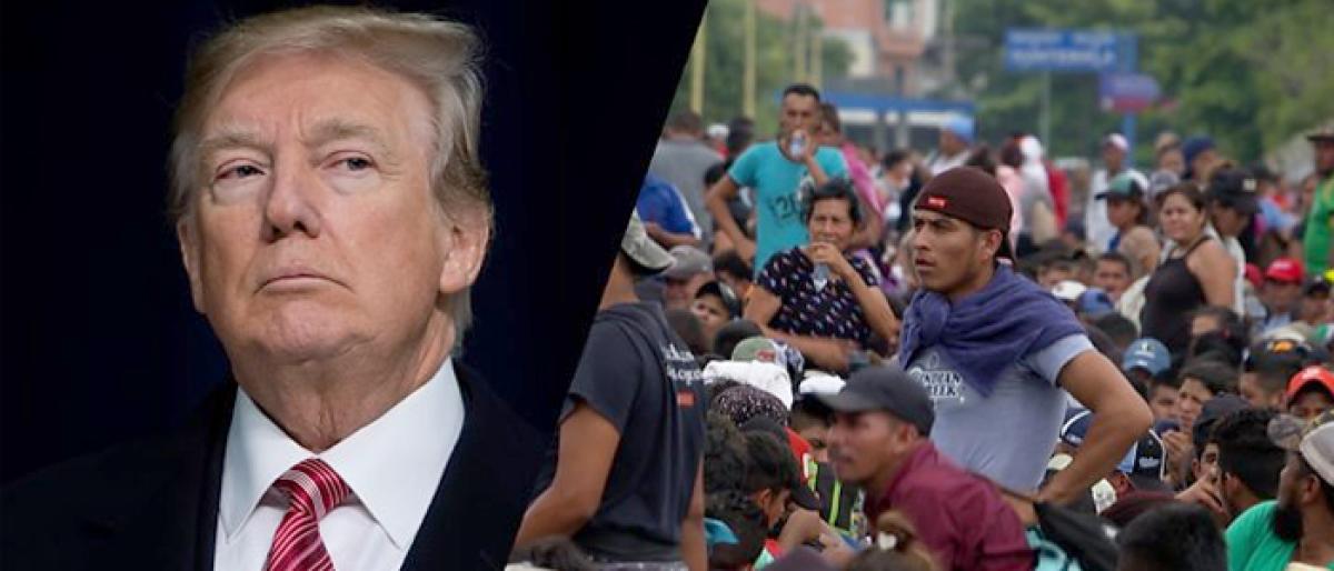 Trumps vows to stop immigrant caravan from entering US
