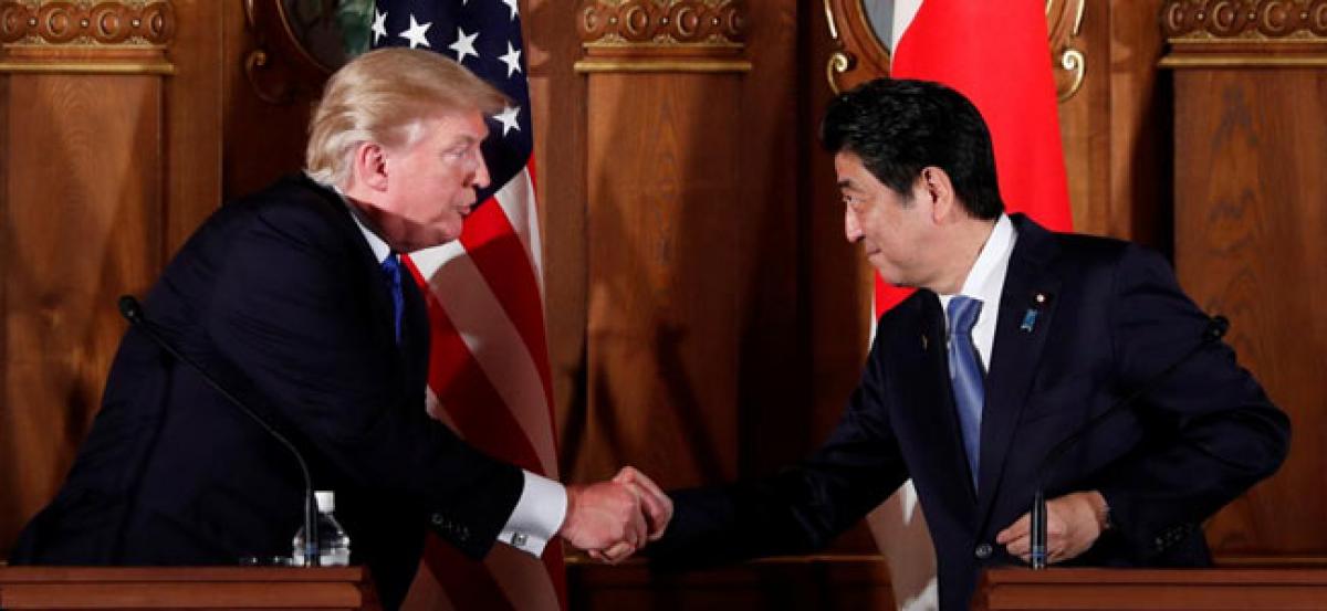 Trump meets Japanese Emperor, discusses N.Korea with Abe