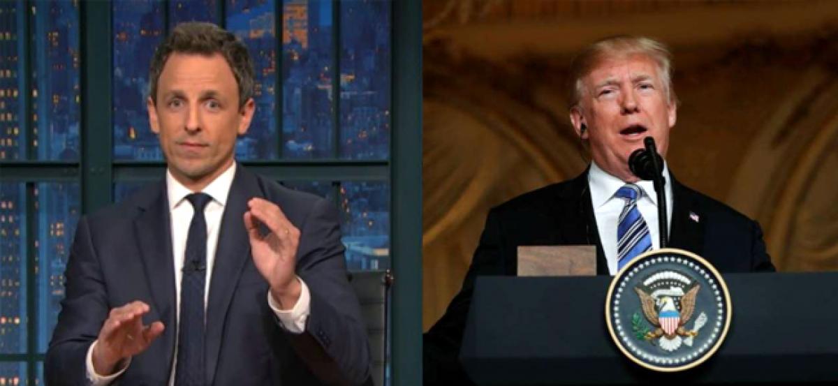 Watch: Seth Meyers mocks Donald Trump with parody video on Independence Day