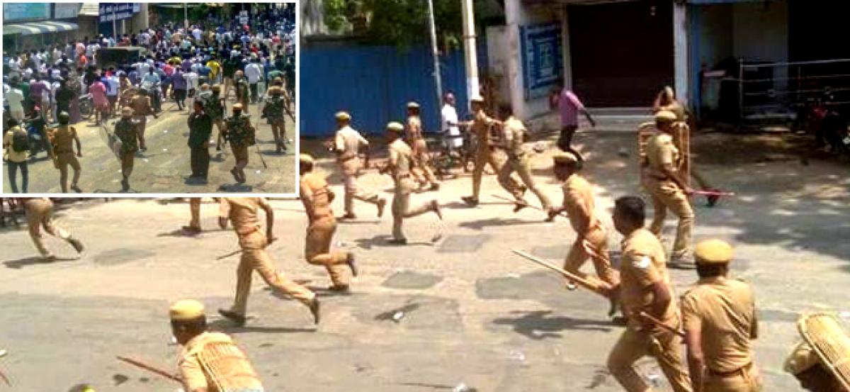 Open fire on protesters in Tuticorin