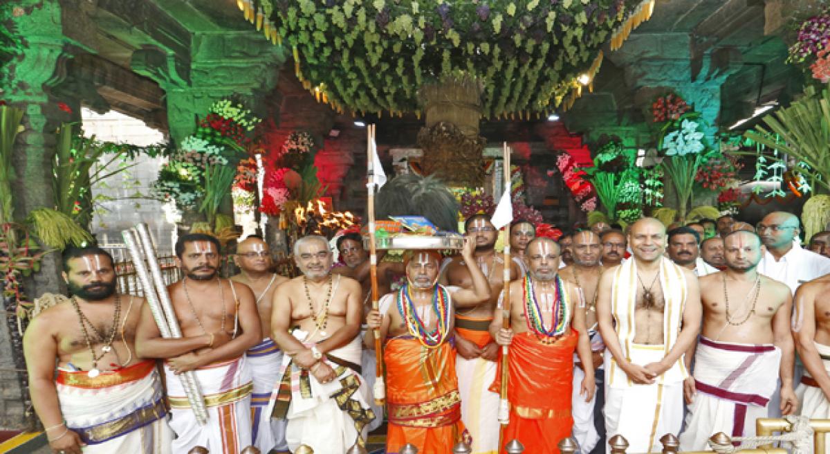 Ugadi celebrated with religious fervour