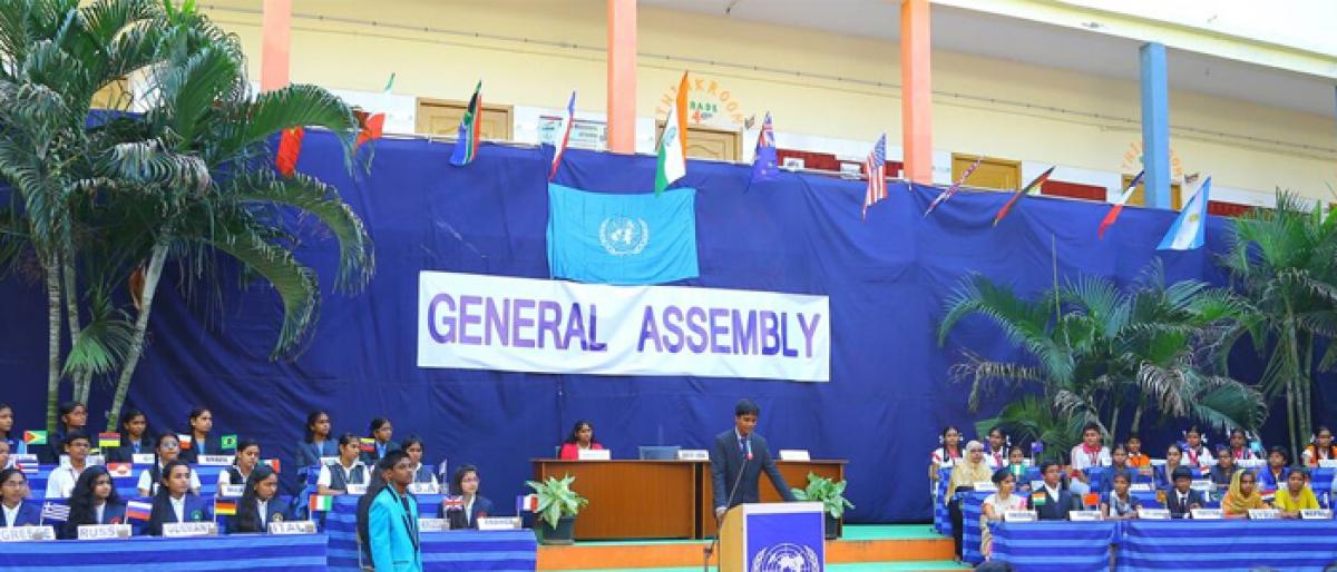 Model General Assembly marks UN Day celebrations