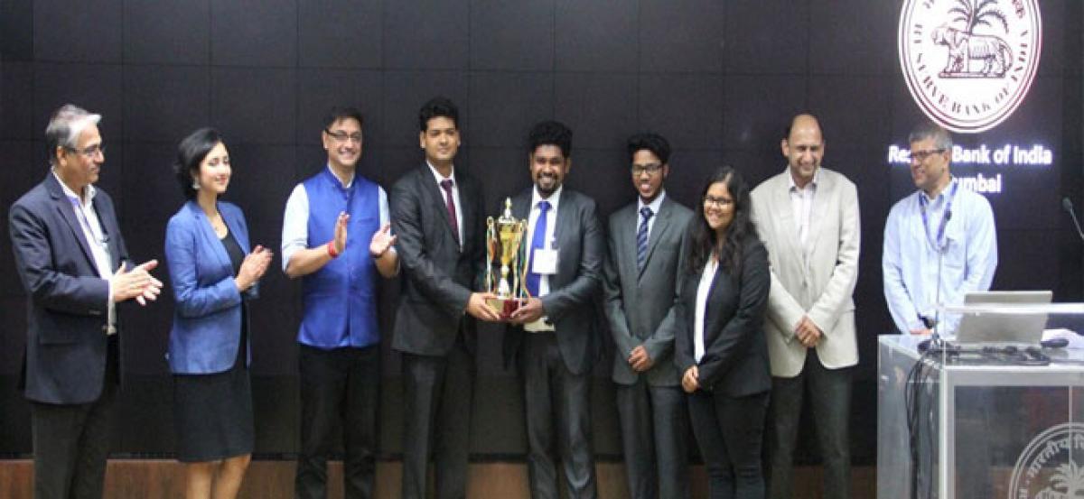 UoH bags second prize at RBI Policy Challenge 2018