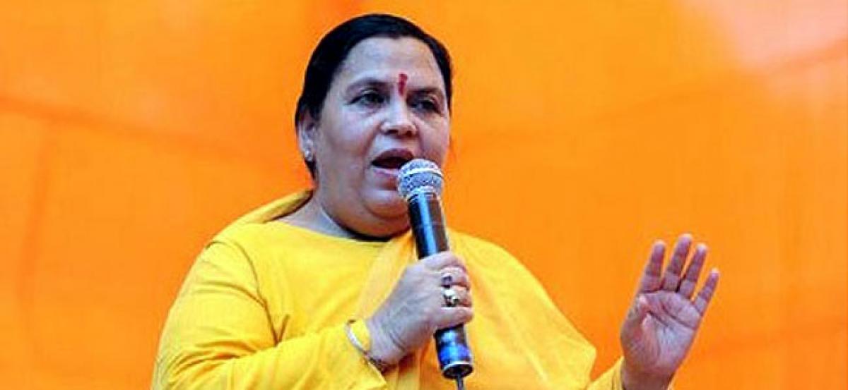 UP, MP govts should work out pact of water sharing: Uma Bharti