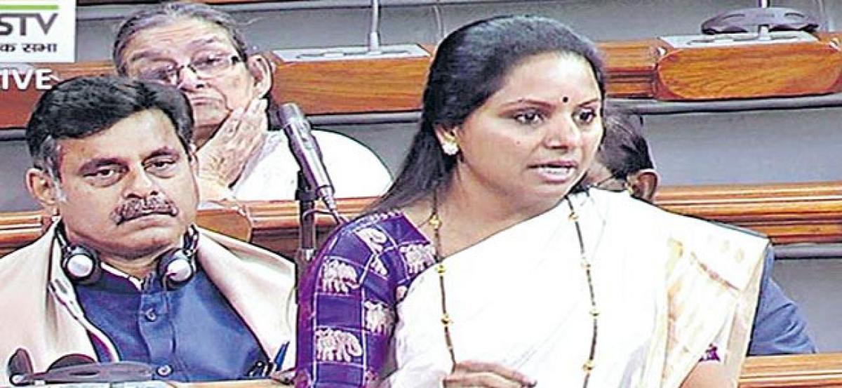 TRS MP Kavitha extends support to Andhra leaders over injustice meted out in Union Budget