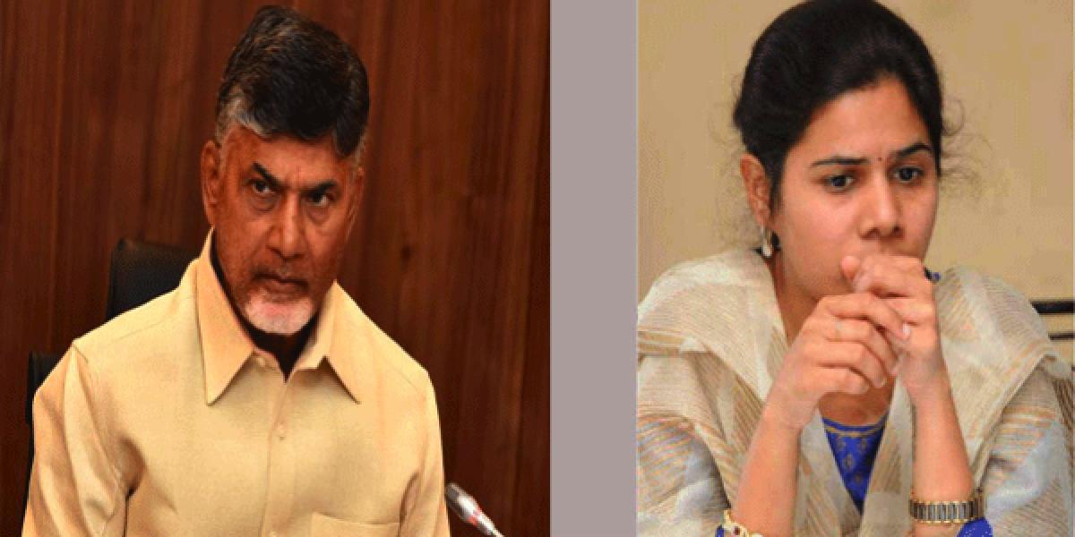 Chandrababu serious on Akhila Priya