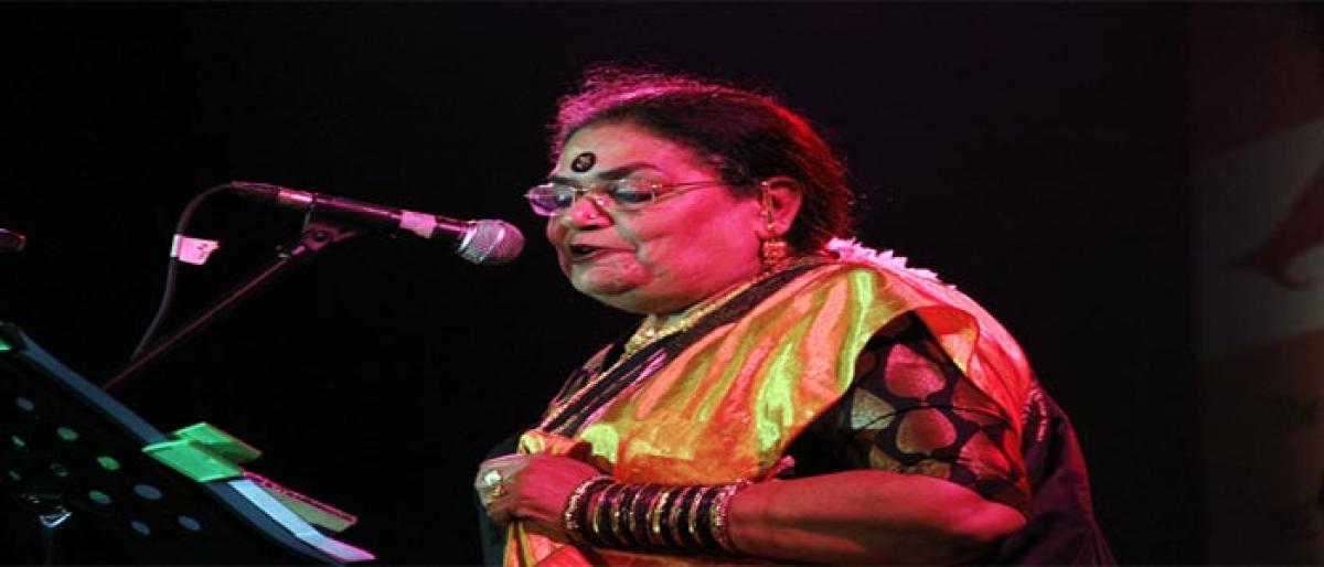 Pop icon Usha Uthup enthrals