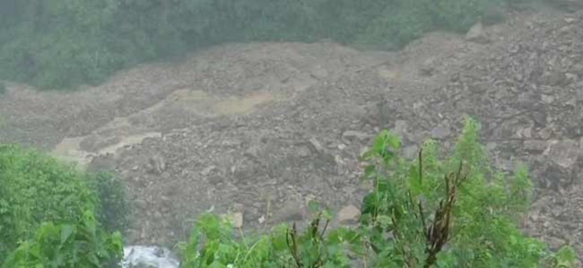 Rainfall, landslides form 100m long lake in Uttarakhand