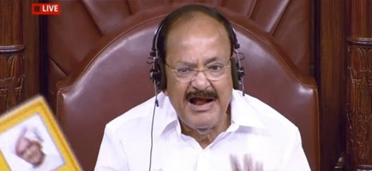 You are testing the patience of countrymen: Venkaiah Naidu in Rajya Sabha