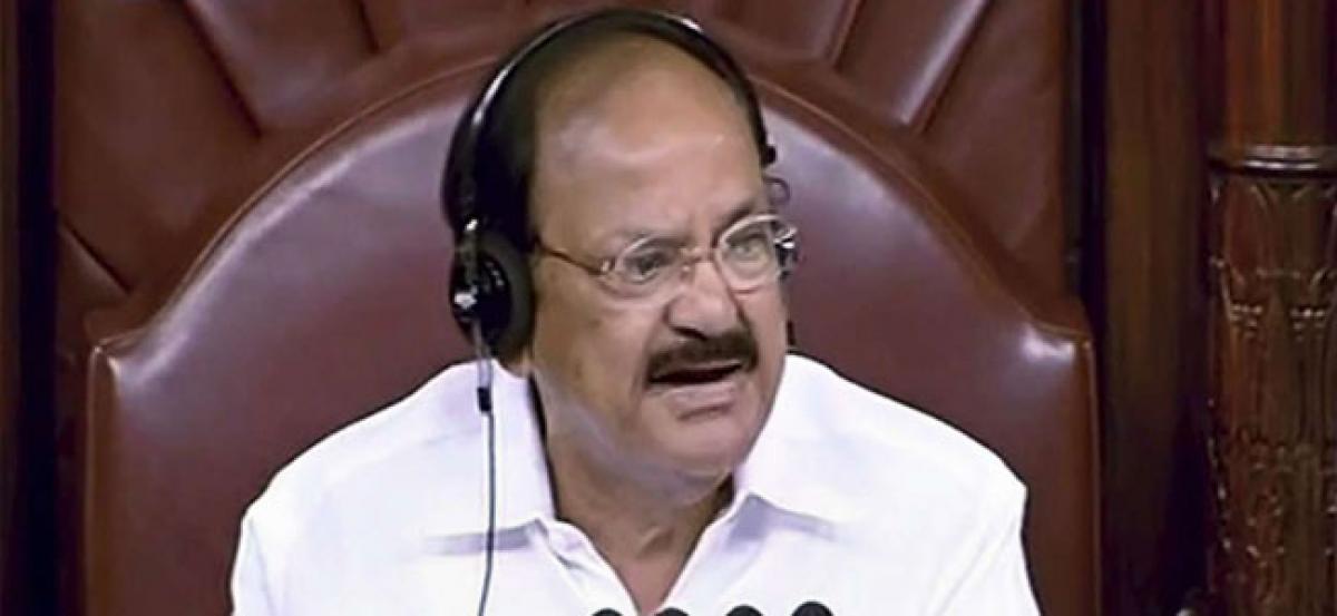 Venkaiah Naidu criticises Rajya Sabha MPs for repeated disruptions