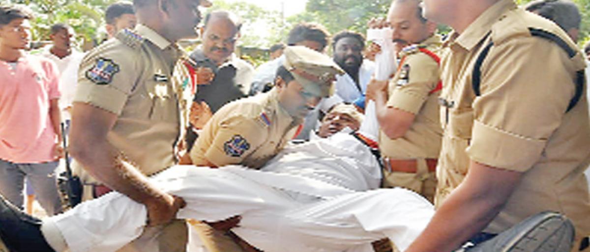 VH arrested for protest at Bison Polo Grounds in Secunderabad