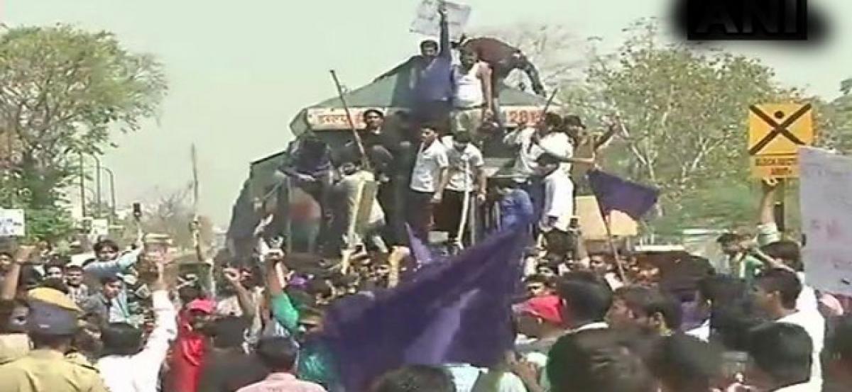 Violence in Darbhanga during SC/ST agitation