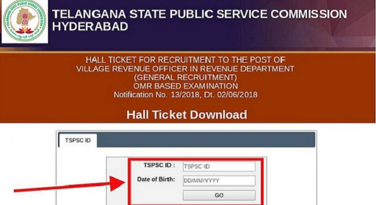 TSPSC VRO Hall Ticket 2018: Download Now