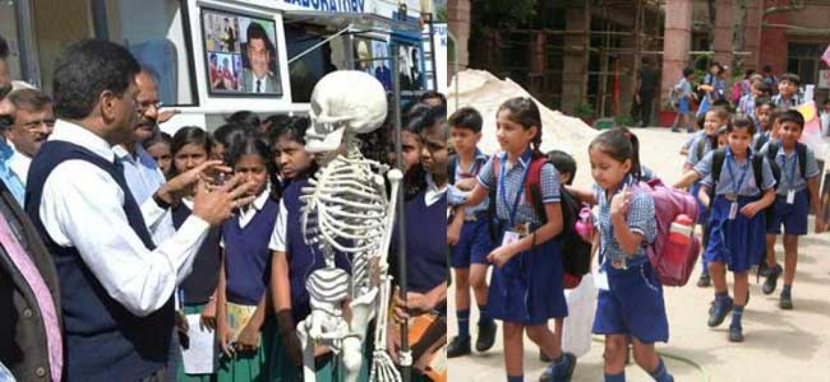 Mobile Science Vans flagged off for government school students