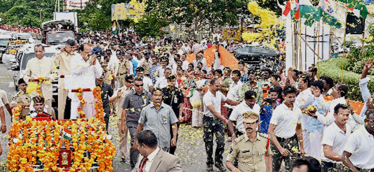 Rousing reception for Venkaiah