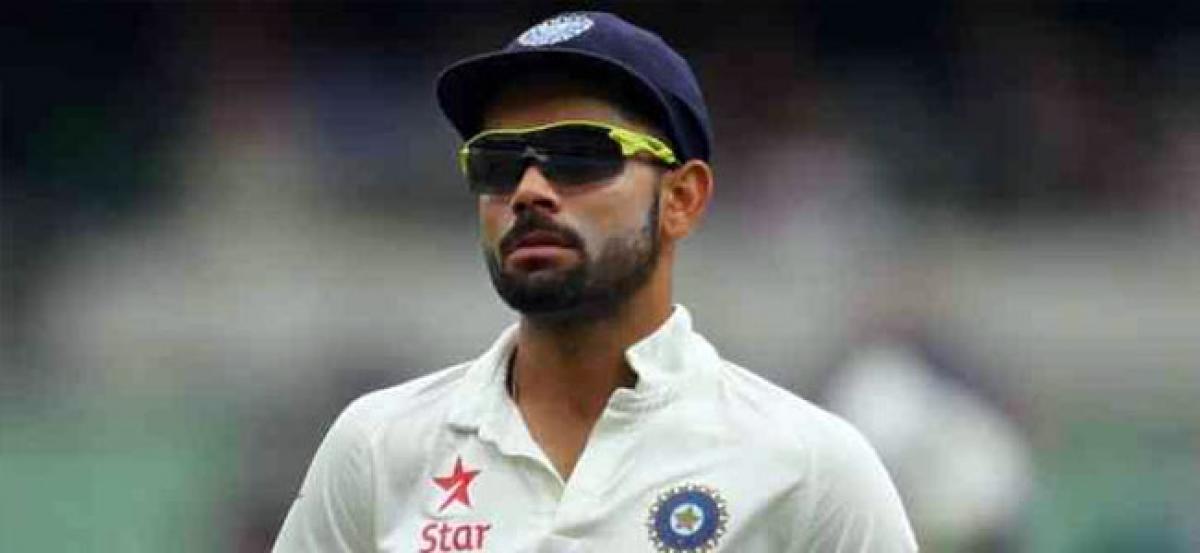 Kohli completes ton as India amass 506/5 at lunch on Day 2