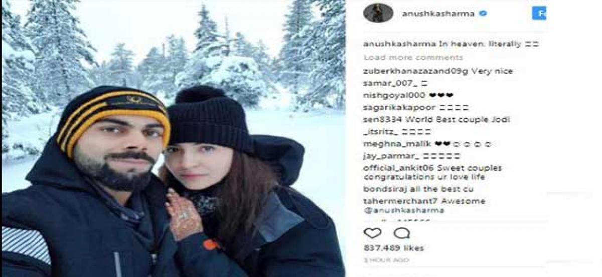 Virat Kohli, Anushka Sharma literally in heaven post marriage