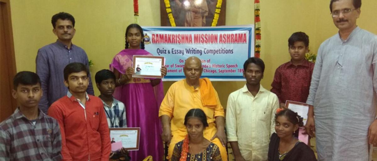 Anniversary of Vivekananda’s Speech : 49,698 students take part in competitions