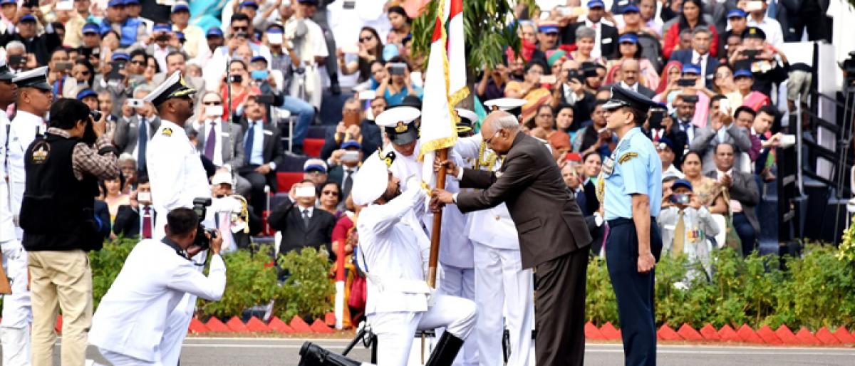 Navy, India’s sea power: President