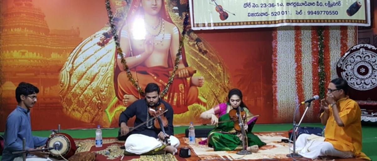 Violin concert mesmerises audience at Sivarama Krishna Ksheteram in Vijayawada