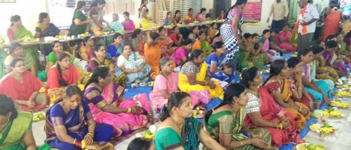 Vishwa Hindu Parishad conducts Varalakshmi Vratham in Ongole